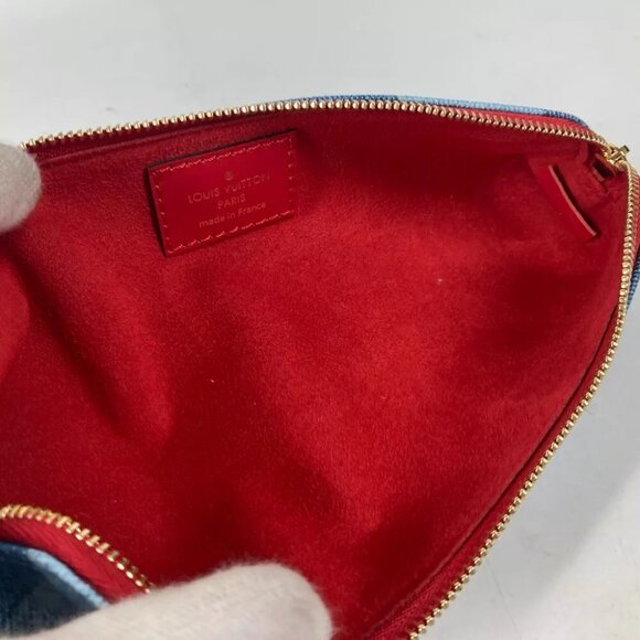 LOUIS VUITTON GI0444 MonogramDenim Trousse Elizabeth pencil case Unused - Picture 10 of 16